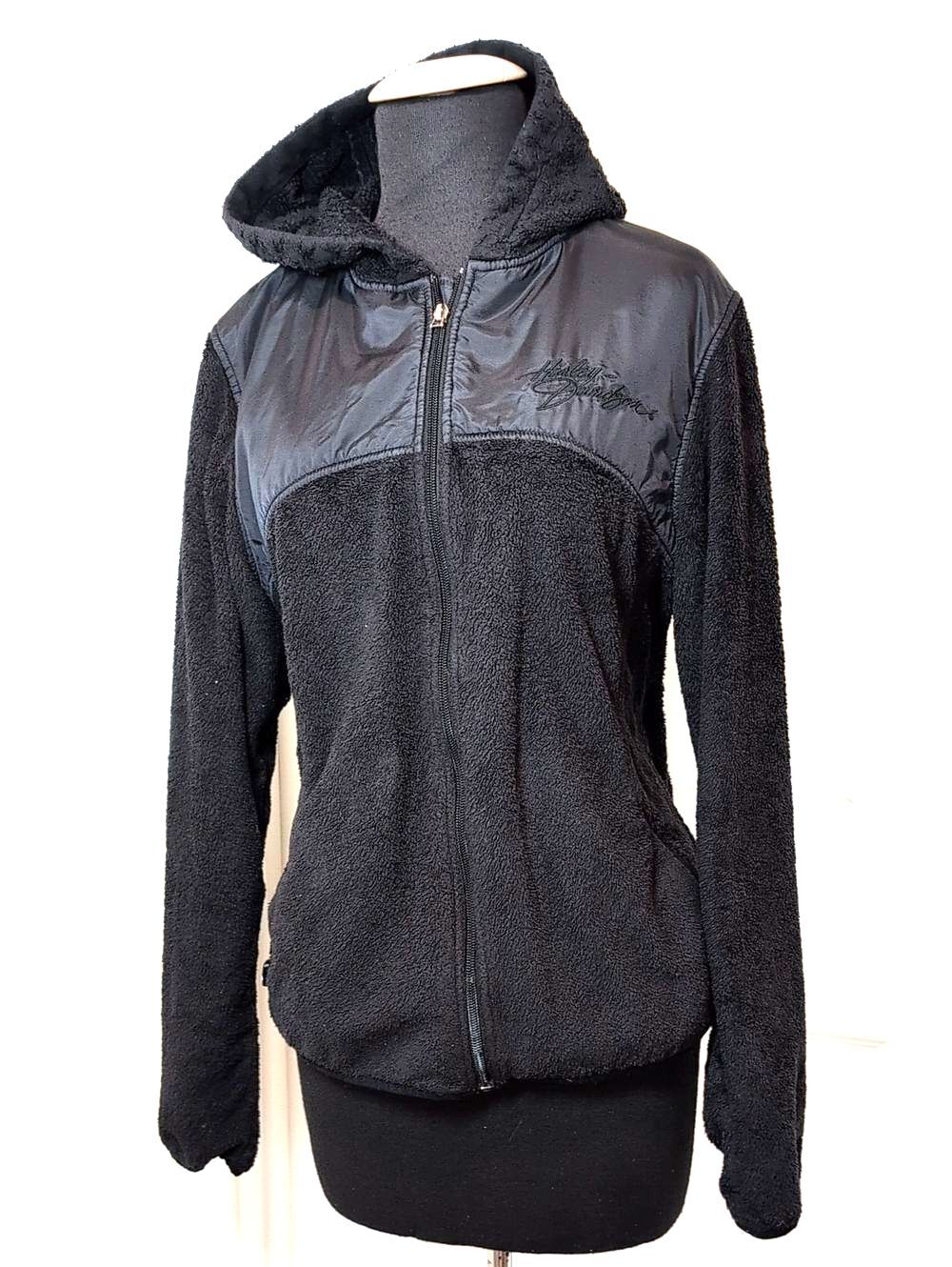 Harley-Davidson Black Teddy Sherpa Zip Hoodie